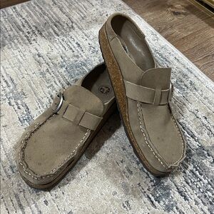 Birkenstock Buckley grey/taupe mule slip size 41 us-approx 10/10.5 narrow